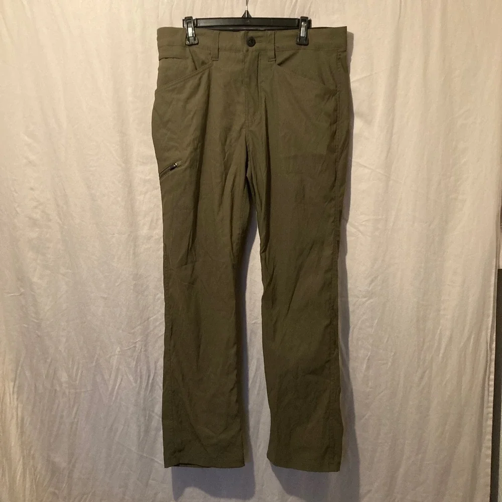 Orvis Mens Olive Green Hiking Pants 32x30 Performance Outdoor Tech Trousers